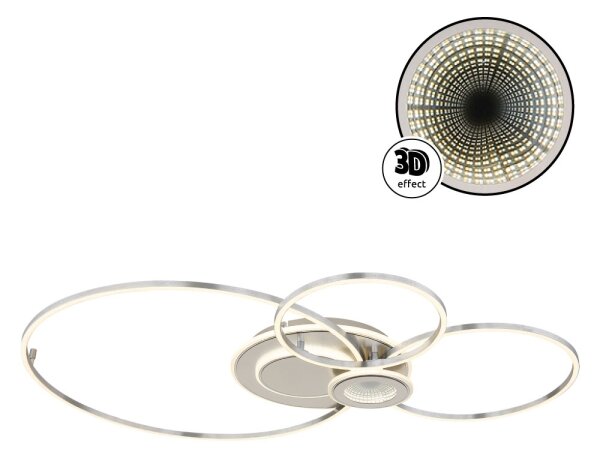 Globo 68278-36 - plafoniera LED dimmerabile BELTRAN LED/36W/230V argento+telecomando