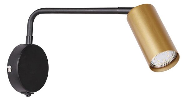 Lampada da muro TINA 1xGU10/15W/230V nero/oro