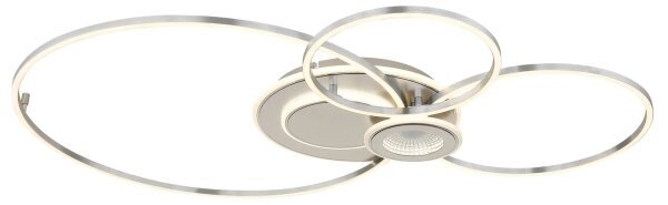 Globo 68278-36 - plafoniera LED dimmerabile BELTRAN LED/36W/230V argento+telecomando