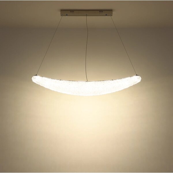 Globo 68524-40 - Lampadario LED dimmerabile su cavo KRISTALLA LED/40W/230V cromo lucido + telecomando