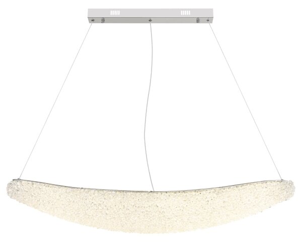Globo 68524-40 - Lampadario LED dimmerabile su cavo KRISTALLA LED/40W/230V cromo lucido + telecomando
