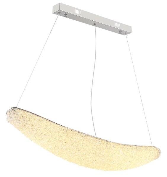 Globo 68524-40 - Lampadario LED dimmerabile su cavo KRISTALLA LED/40W/230V cromo lucido + telecomando