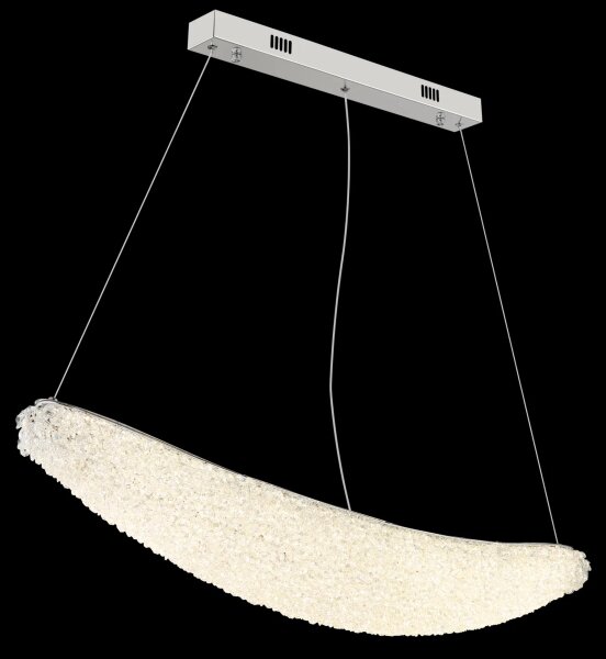 Globo 68524-40 - Lampadario LED dimmerabile su cavo KRISTALLA LED/40W/230V cromo lucido + telecomando