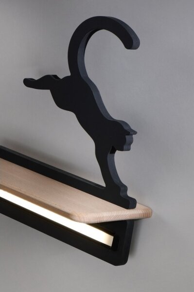 Applique LED per bambini con mensola JUMPING CAT LED/5W/230V