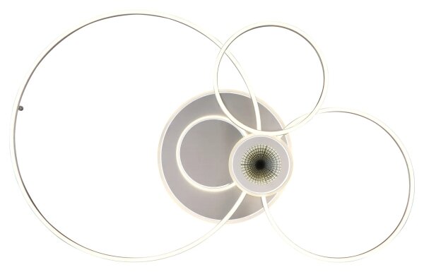 Globo 68278-36 - plafoniera LED dimmerabile BELTRAN LED/36W/230V argento+telecomando