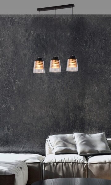 Lampadario su filo FRESNO 3xE27/60W/230V