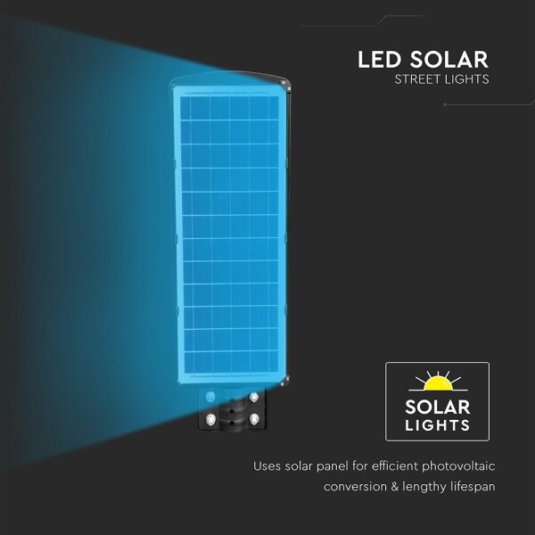 Lampada solare stradale LED dimmerabile 12W 3,2V 6000K IP65 10000mAh + DO