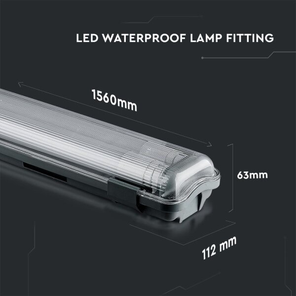 Lampada fluorescente tecnica LED T8 2xG13/22W/230V IP65 4000K 156 cm