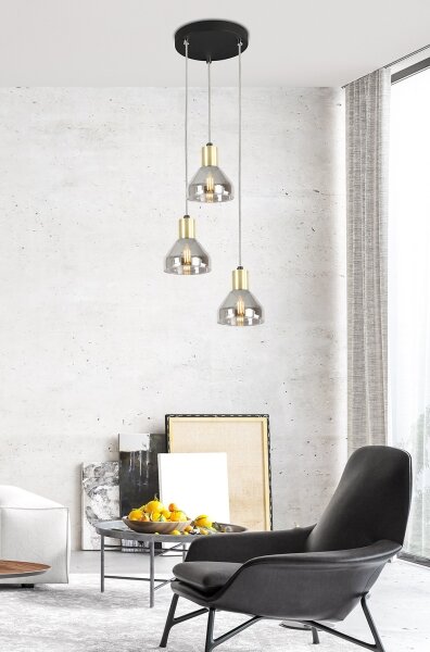 Lampadario su filo GREGORY 3xE14/40W/230V