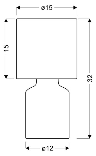 Lampada da tavolo INER 1xE14/40W/230V marrone