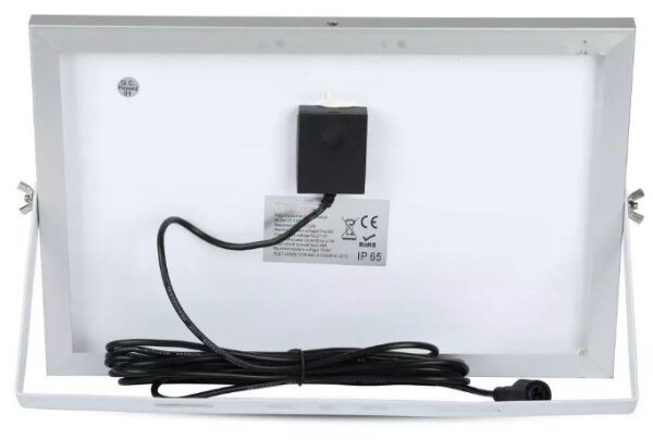 Faretto solare LED dimmerabile 12W 3,2V 6000K IP65 con telecomando