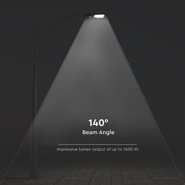 Lampione solare a LED con sensore LED/15W/7,4V 4000K IP65 10800 mAh