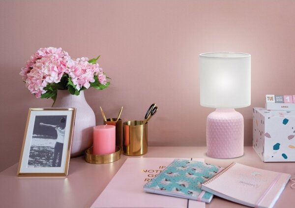 Lampada da tavolo INER 1xE14/40W/230V rosa