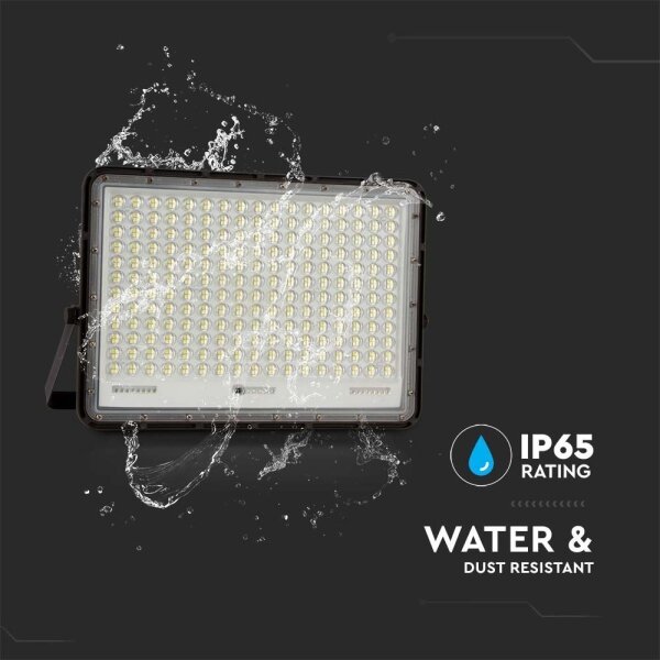 LED Proiettore solare da esterno LED/30W/3,2V 6400K nero + +TC