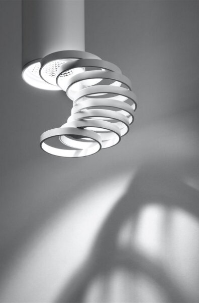 Lampadario a plafone TUBA 1xGU10/50W/230V bianco