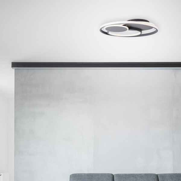Brilliant - Plafoniera LED dimmerabile RUNDA LED/50W/230V 3000-6500K nero + +TC