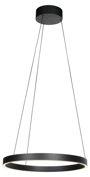 Steinhauer Exclusive - lampada a sospensione - Mykty - nero - metallo - Ø 60cm - LED - 4203ZW