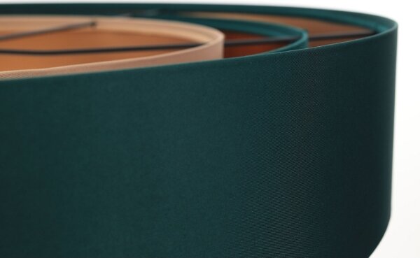 Lampadario su filo TRINITI 1xE27/60W/230V verde/rame