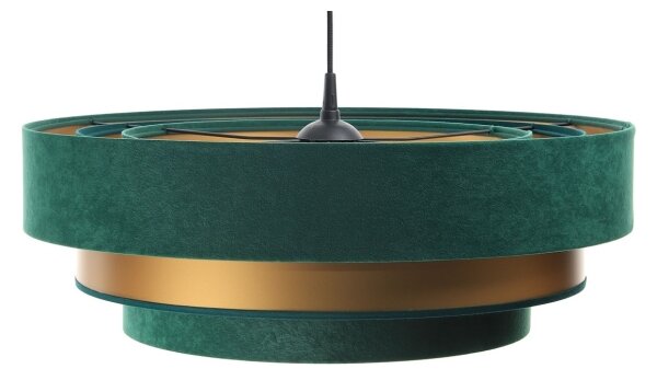 Lampadario su filo TRINITI 1xE27/60W/230V verde/oro