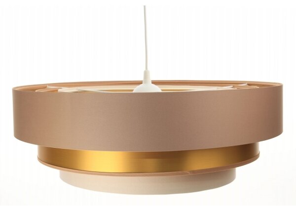 Lampadario su filo TRINITI 1xE27/60W/230V beige/oro