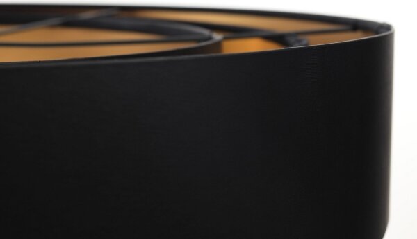 Lampadario su filo TRINITI 1xE27/60W/230V nero/oro