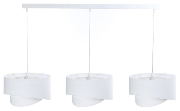 Lampadario su corda GALAXY 3xE27/60W/230V bianco
