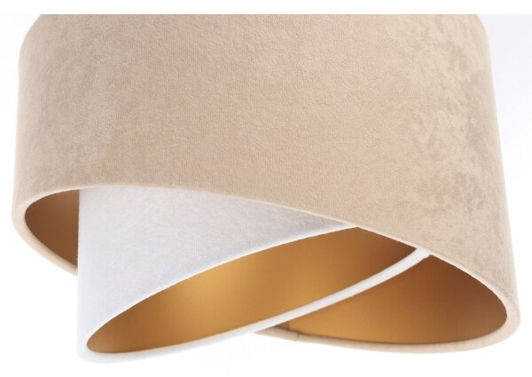 Lampadario su corda GALAXY 3xE27/60W/230V beige/bianco/oro