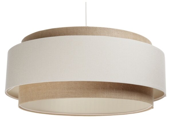 Lampadario a sospensione con filo DOBLO 1xE27/60W/230V color crema/beige