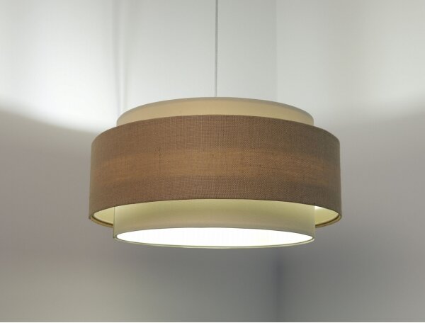 Lampadario a sospensione con filo DOBLO 1xE27/60W/230V beige/color crema