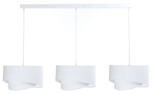 Lampadario su corda GALAXY 3xE27/60W/230V bianco