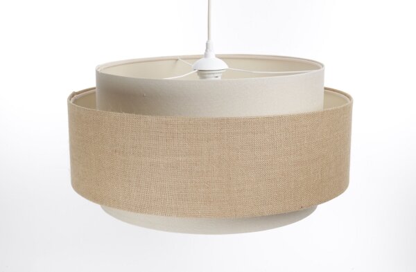 Lampadario a sospensione con filo DOBLO 1xE27/60W/230V beige/color crema