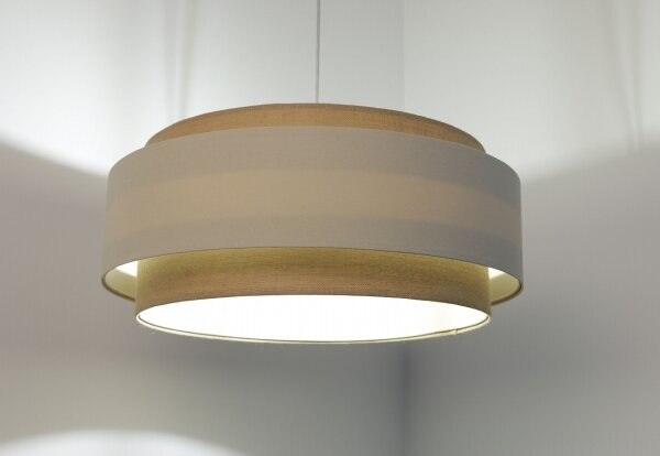 Lampadario a sospensione con filo DOBLO 1xE27/60W/230V color crema/beige