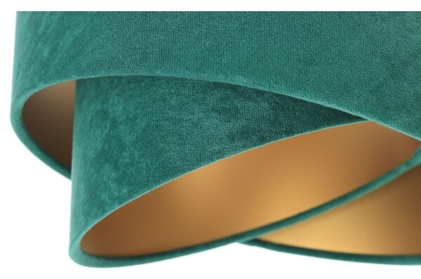Lampadario su corda GALAXY 3xE27/60W/230V verde/oro
