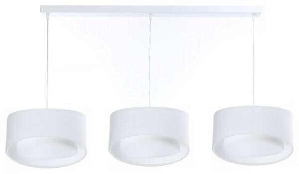 Lampadario su corda GALAXY 3xE27/60W/230V bianco