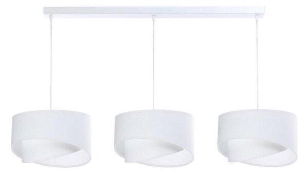 Lampadario su corda GALAXY 3xE27/60W/230V bianco
