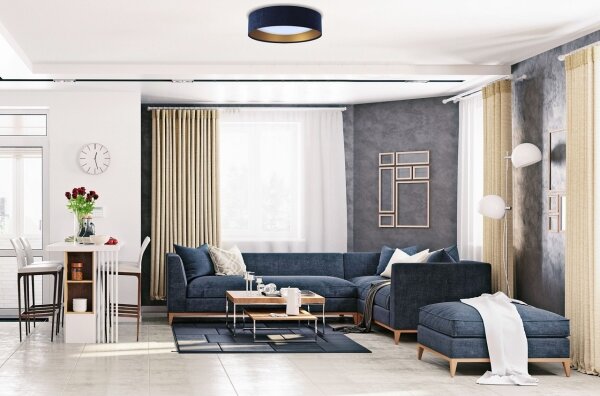 Plafoniera LED dimmerabile SMART GALAXY LED/24W/230V blu/oro + +TC