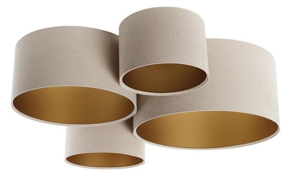 Plafoniera SPACE 4xE27/60W/230V beige/oro