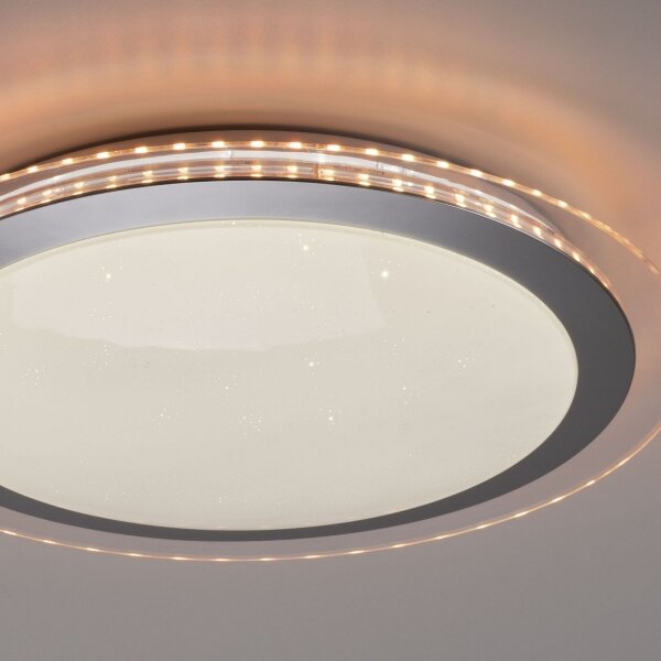 Leuchten Direkt 15411-21- LED RGB Plafoniera dimmerabile CYBA LED/26W/230V