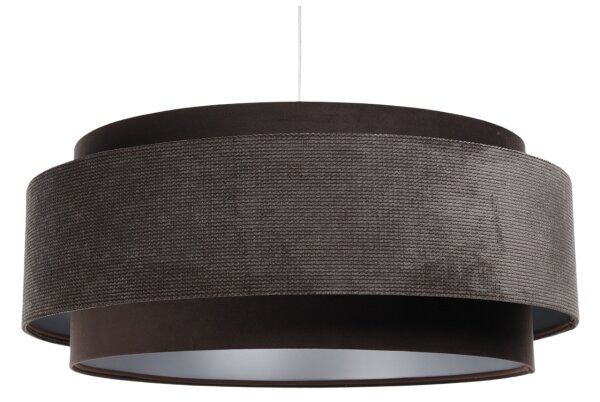 Lampadario a sospensione con filo DOBLO 1xE27/60W/230V marrone/argento d.60 cm