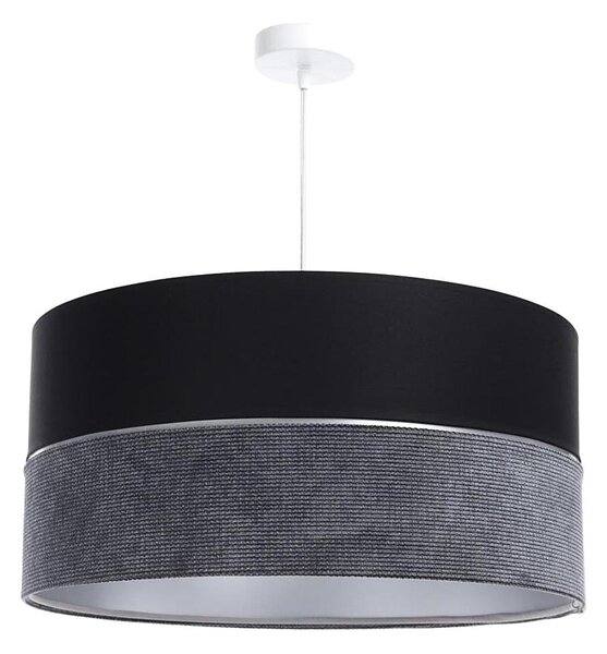 Lampadario a sospensione con filo TWIST 1xE27/60W/230V nero/grigio/argento