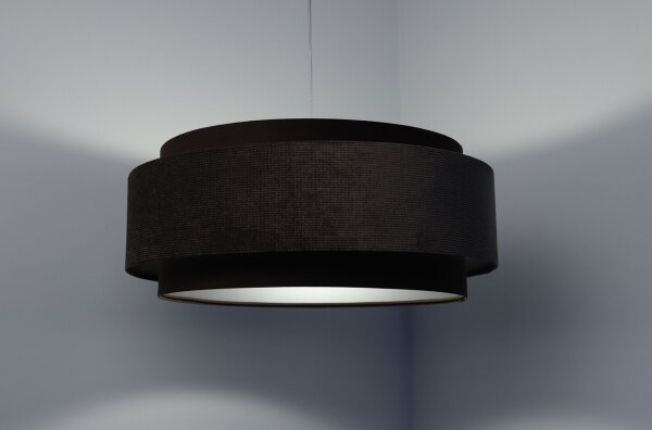 Lampadario a sospensione con filo DOBLO 1xE27/60W/230V marrone/argento d.60 cm