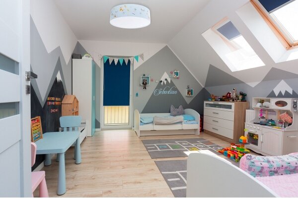 Plafoniera per bambini SWEET DREAMS 2xE27/60W/230V diametro 40 cm