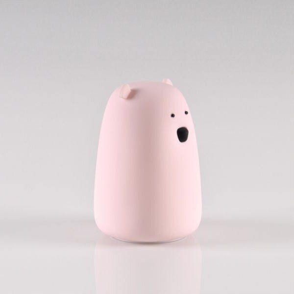 Lampada touch LED RGB per bambini BEAR LED/0,8W/5V rosa + USB
