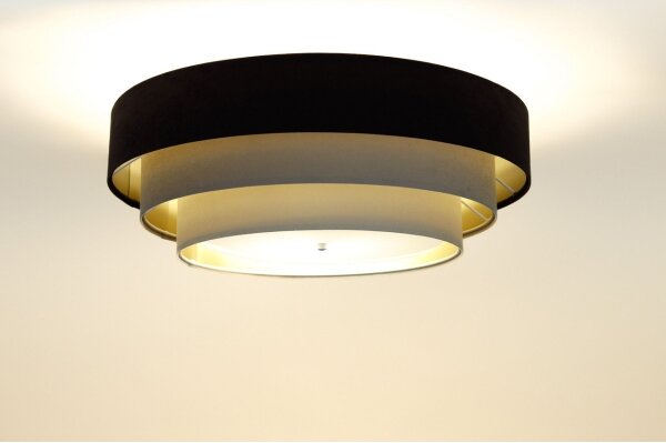 Plafoniera TRINITI 2xE27/60W/230V marrone/beige/oro