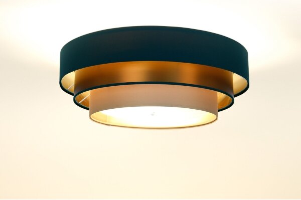 Plafoniera TRINITI 2xE27/60W/230V verde/rame/marrone