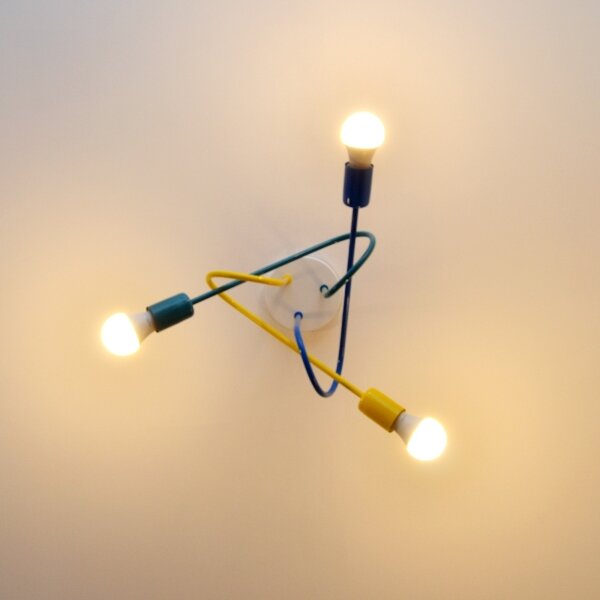Lampadario LED da soffitto per bambini OXFORD 3xE27/15W/230V