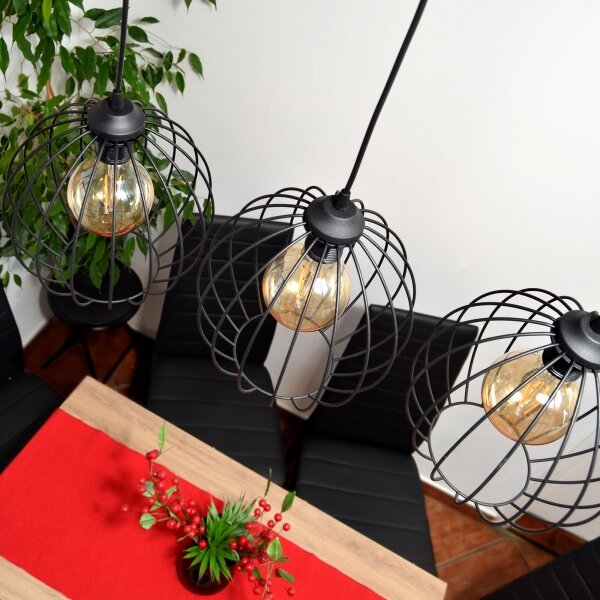 Lampadario LED a cavo MERCURE 3xE27/15W/230V