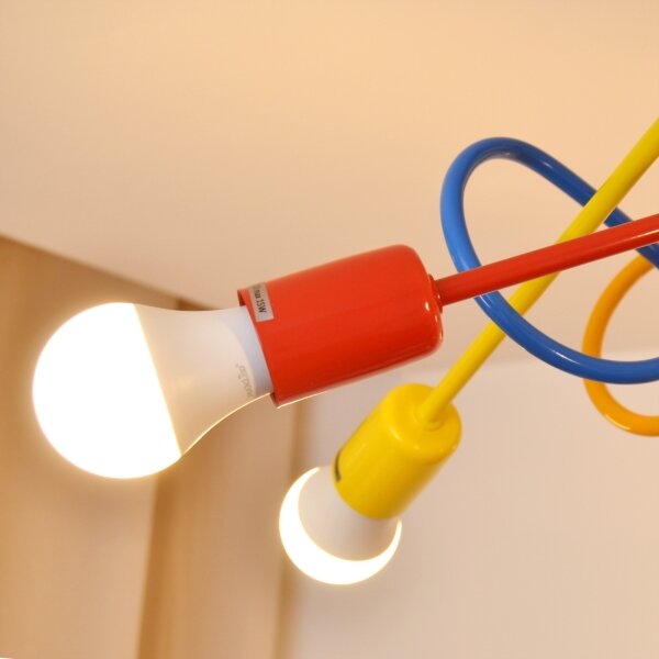 Lampadario LED da soffitto per bambini OXFORD 5xE27/15W/230V
