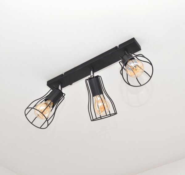 LED Faretto TUBE II 3xE27/15W/230V nero