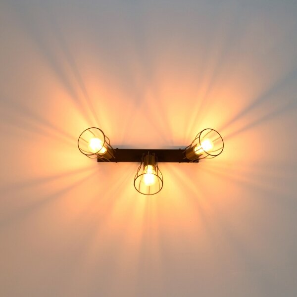 LED Faretto TUBE II 3xE27/15W/230V nero
